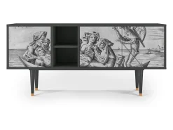 Mueble de TV - 150х69х41 cm - T5 - Blau Schuyte, Antracite