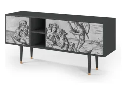 Mueble de TV - 150х69х41 cm - T5 - Blau Schuyte, Antracite