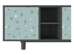 Mueble de TV - 150х69х41 cm - T5 - Blue Drops, Antracite