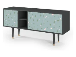 Mueble de TV - 150х69х41 cm - T5 - Blue Drops, Antracite