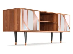 Mueble de TV - 170х69х48 cm - T2 - Champagne Story, Nogueira