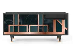 Mueble de TV - 125х56х41 cm - T7 - Emerald Metro, Antracite
