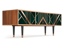 Mueble de TV - 170х59х48 cm - T4 - Emerald Gatsby, Nogueira