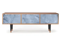 Mueble de TV - 170х59х48 cm - T4 - Feather Ice, Nogueira