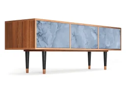 Mueble de TV - 170х59х48 cm - T4 - Feather Ice, Nogueira