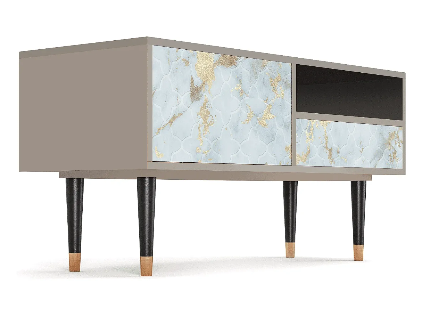 Mueble de TV - 115х59х48 cm - T3 - Golden Waves, Areia