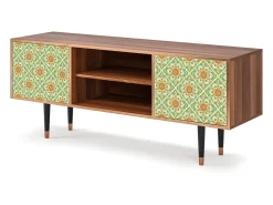 Mueble de TV - 170х69х48 cm - T2 - Hindu Daisy, Nogueira