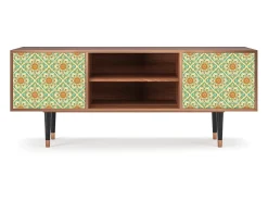 Mueble de TV - 170х69х48 cm - T2 - Hindu Daisy, Nogueira
