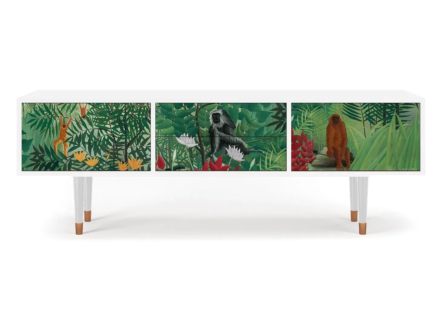 Mueble de TV - 170х59х48 cm - T4 - Jungles in Paris, Branco