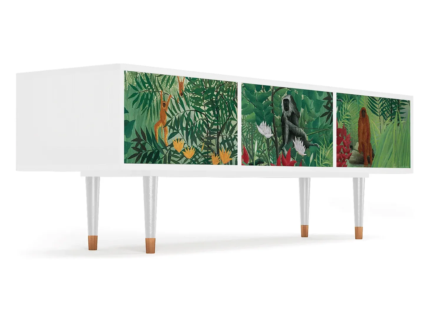 Mueble de TV - 170х59х48 cm - T4 - Jungles in Paris, Branco