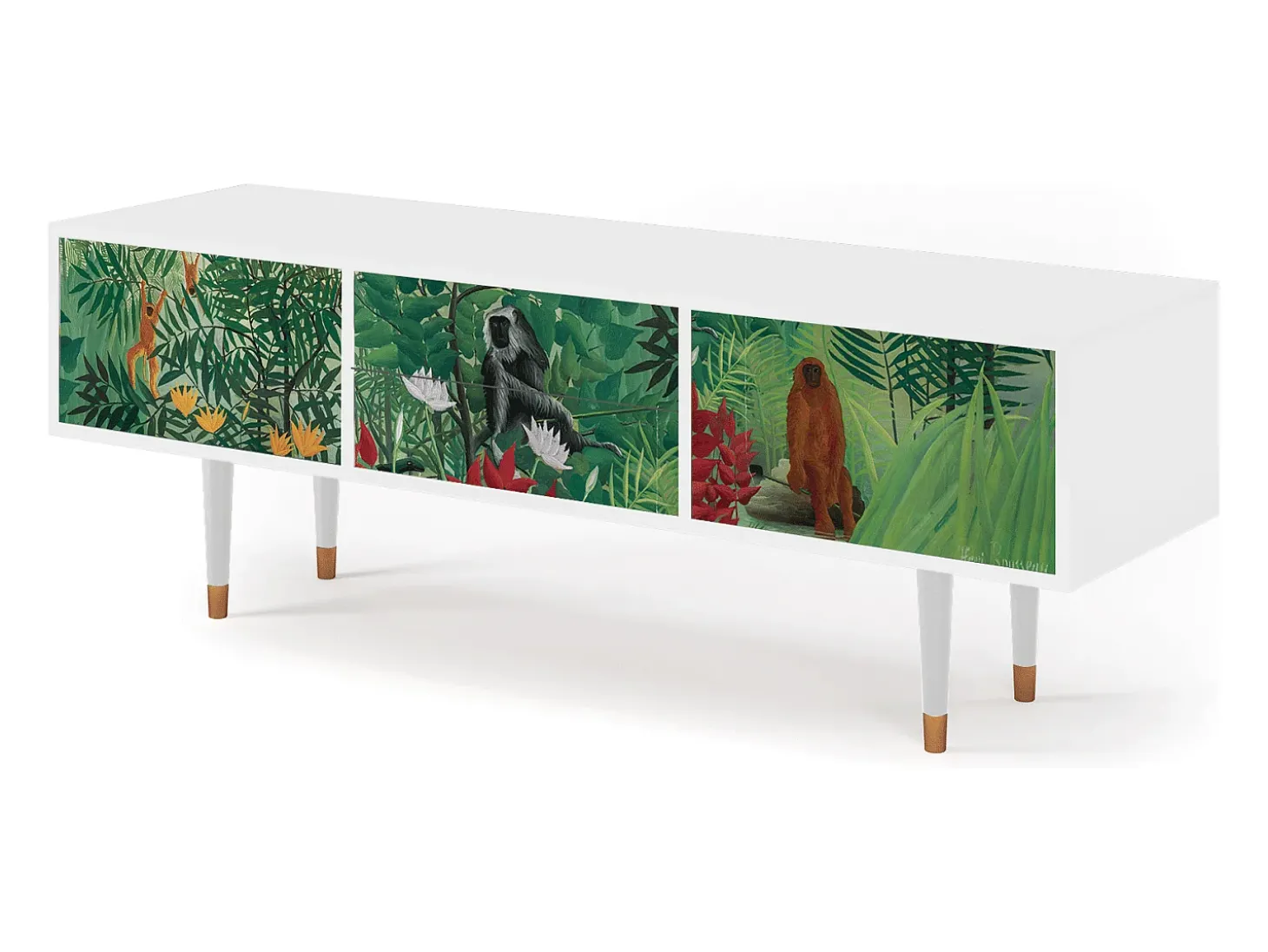 Mueble de TV - 170х59х48 cm - T4 - Jungles in Paris, Branco