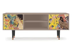 Mueble de TV - 170х69х48 cm - T2 - Lady with Fan by Klimt, Latte