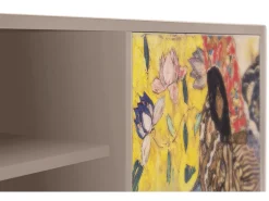 Mueble de TV - 170х69х48 cm - T2 - Lady with Fan by Klimt, Latte
