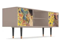Mueble de TV - 170х69х48 cm - T2 - Lady with Fan by Klimt, Latte