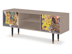 Mueble de TV - 170х69х48 cm - T2 - Lady with Fan by Klimt, Latte