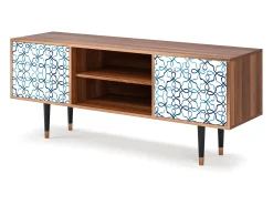 Mueble de TV - 170х69х48 cm - T2 - Marine Strings, Nogueira