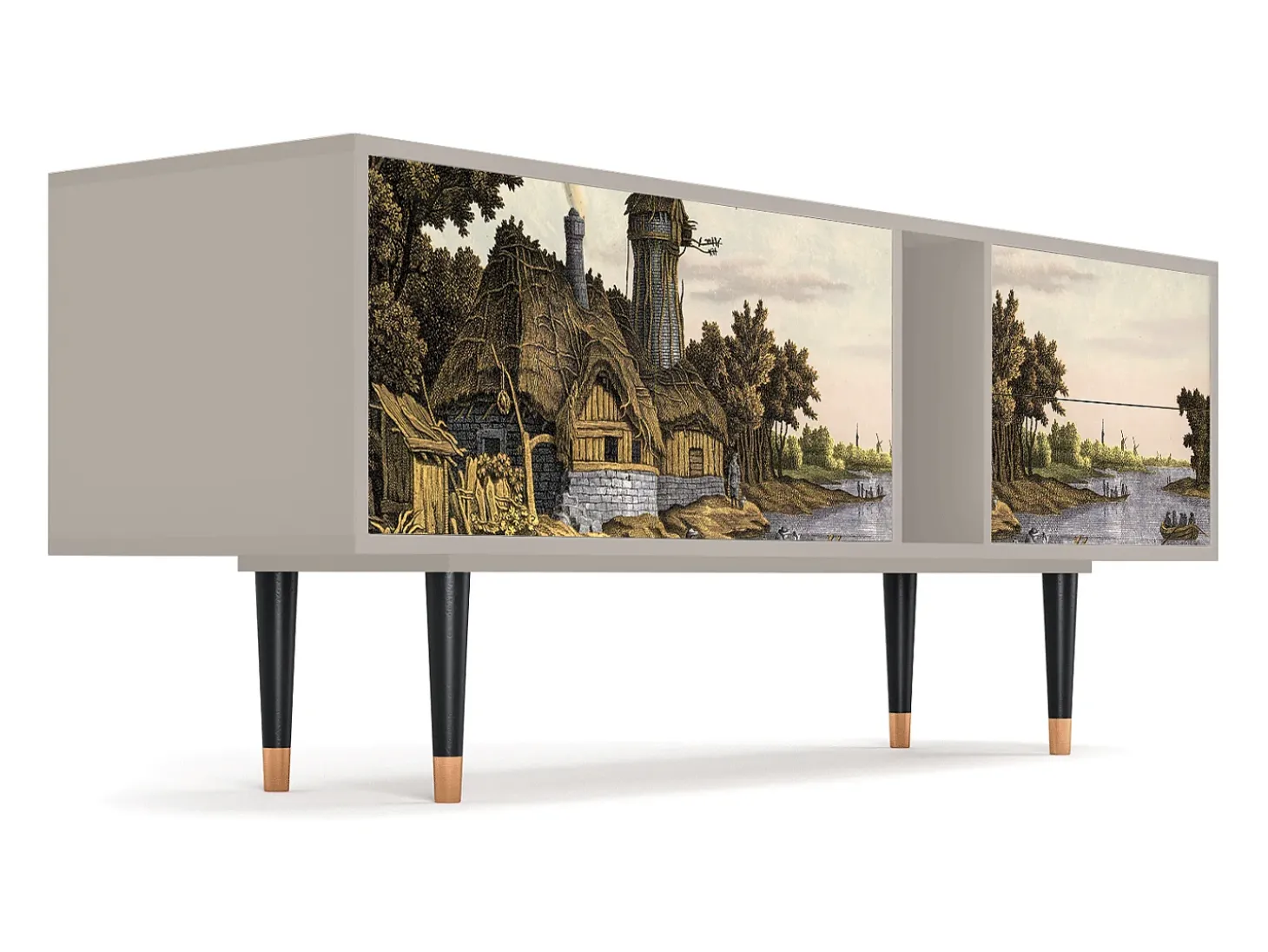 Mueble de TV - 170х69х48 cm - T1 - Mill along a River, Areia