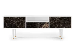 Mueble de TV - 170х59х41 cm - T6 - Night Abyss, Branco