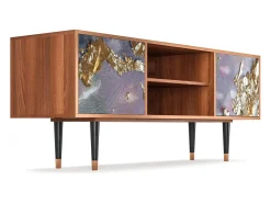 Mueble de TV - 170х69х48 cm - T2 - Planet Earth, Nogueira