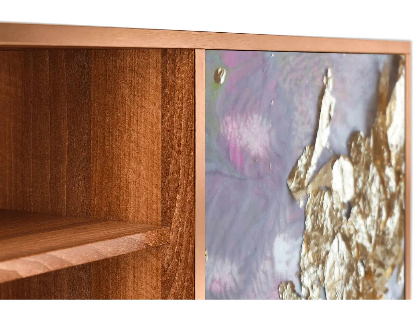 Mueble de TV - 170х69х48 cm - T2 - Planet Earth, Nogueira