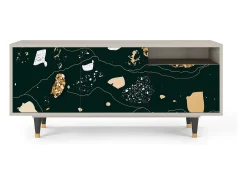 Mueble de TV - 125х56х41 cm - T7 - Space Rocks, Areia