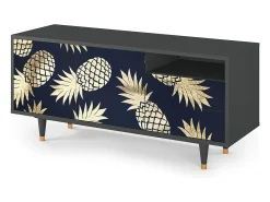Mueble de TV - 125х56х41 cm - T7 - Sunny Pineaple, Antracite