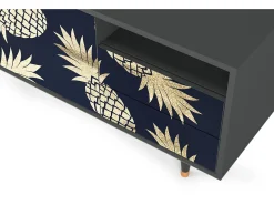 Mueble de TV - 125х56х41 cm - T7 - Sunny Pineaple, Antracite