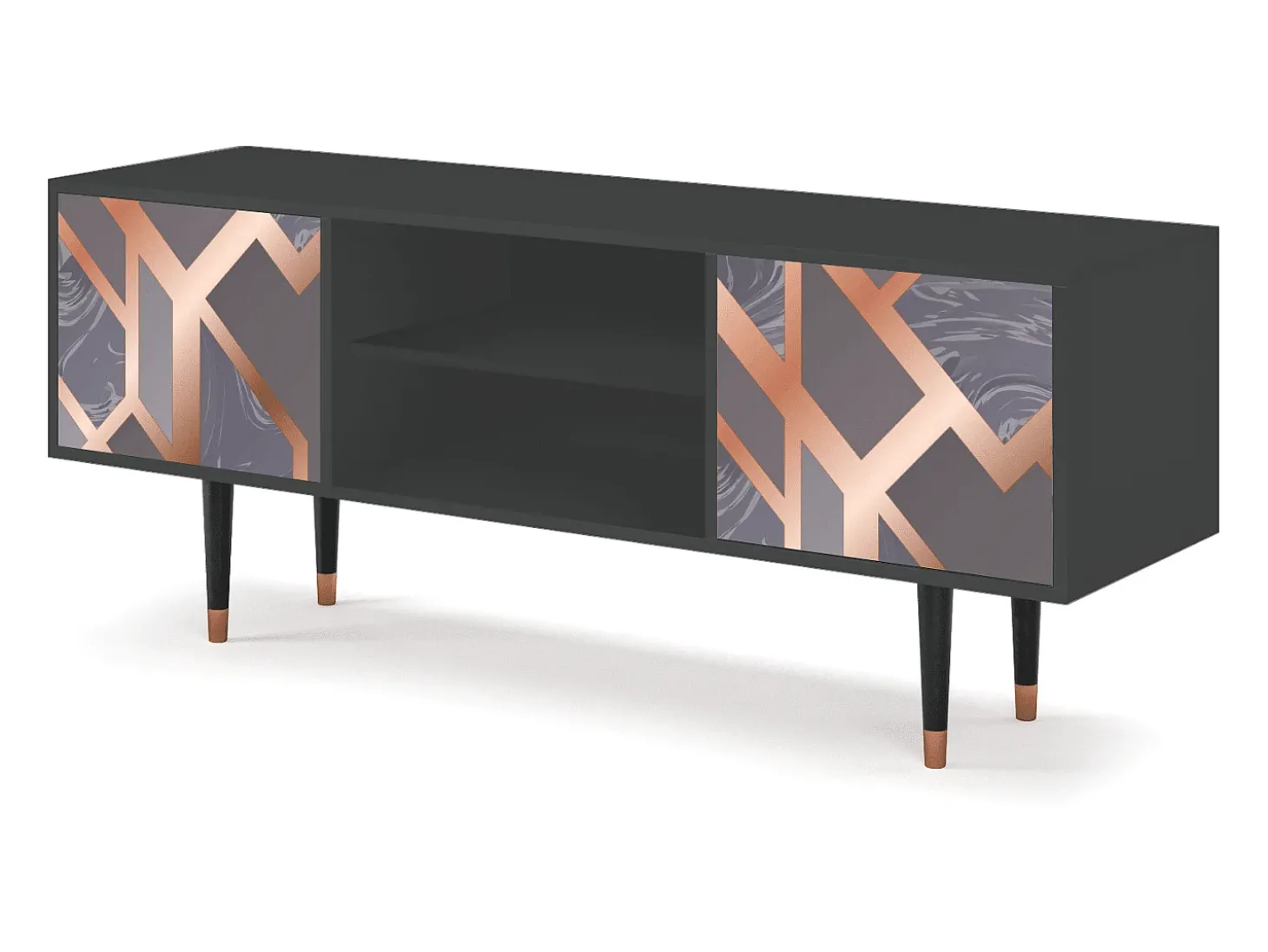 Mueble de TV - 170х69х48 cm - T2 - Taupe Anatomy, Antracite