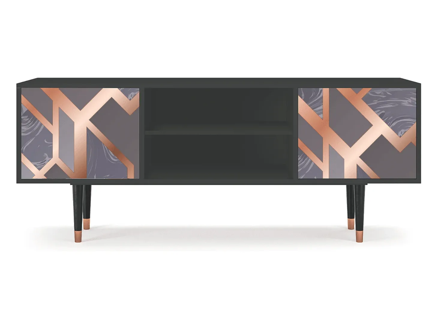 Mueble de TV - 170х69х48 cm - T2 - Taupe Anatomy, Antracite
