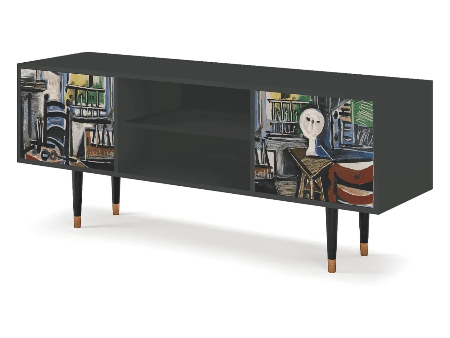 Mueble de TV - 170х69х48 cm - T2 - The Studio , Antracite