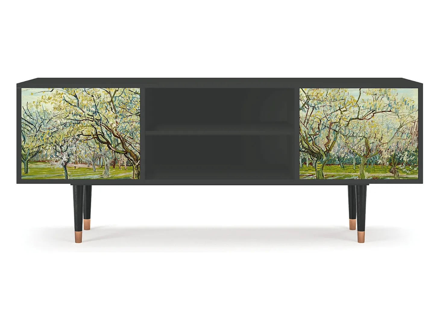 Mueble de TV - 170х69х48 cm - T2 - The Branco Orchard, Antracite