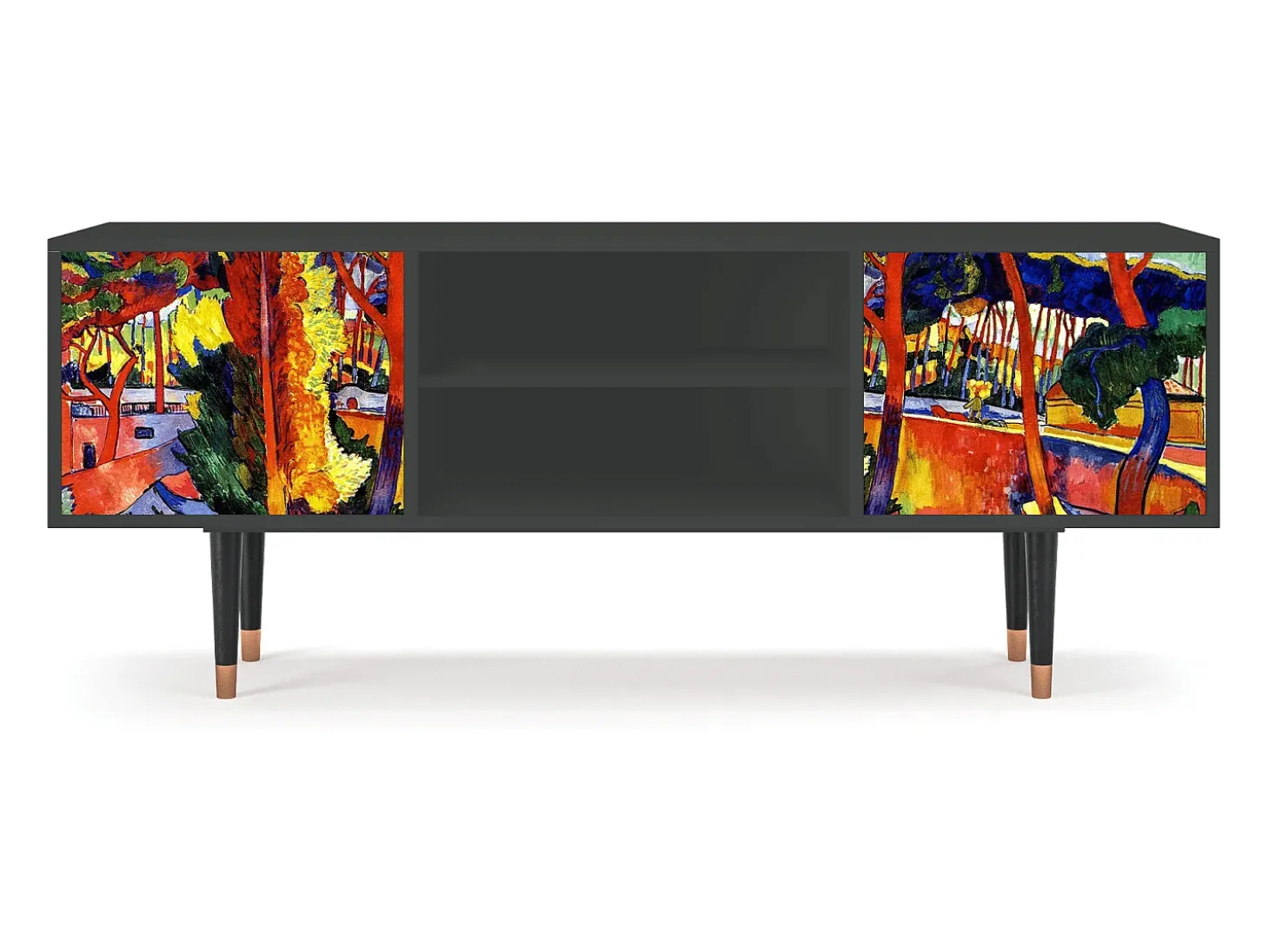 Mueble de TV - 170х69х48 cm - T2 - The Turning Road, Antracite