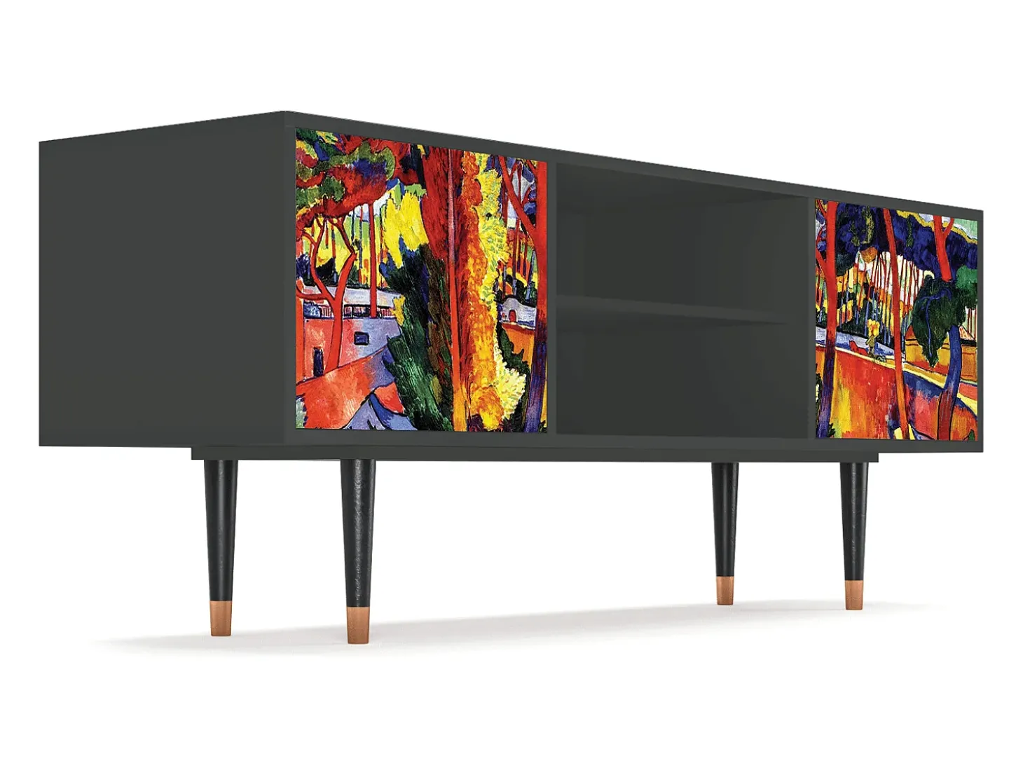 Mueble de TV - 170х69х48 cm - T2 - The Turning Road, Antracite