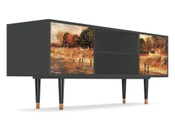 Mueble de TV - 170х69х48 cm - T2 - The Banks, Antracite