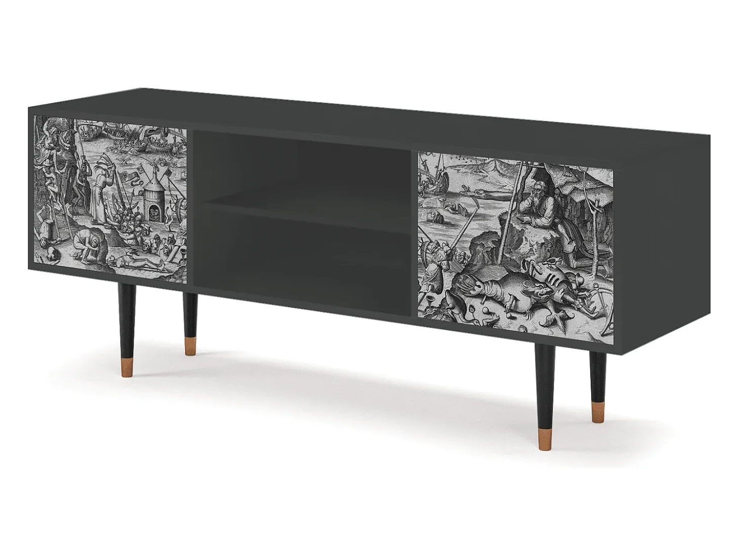 Mueble de TV - 170х69х48 cm - T2 - The Temptation, Antracite