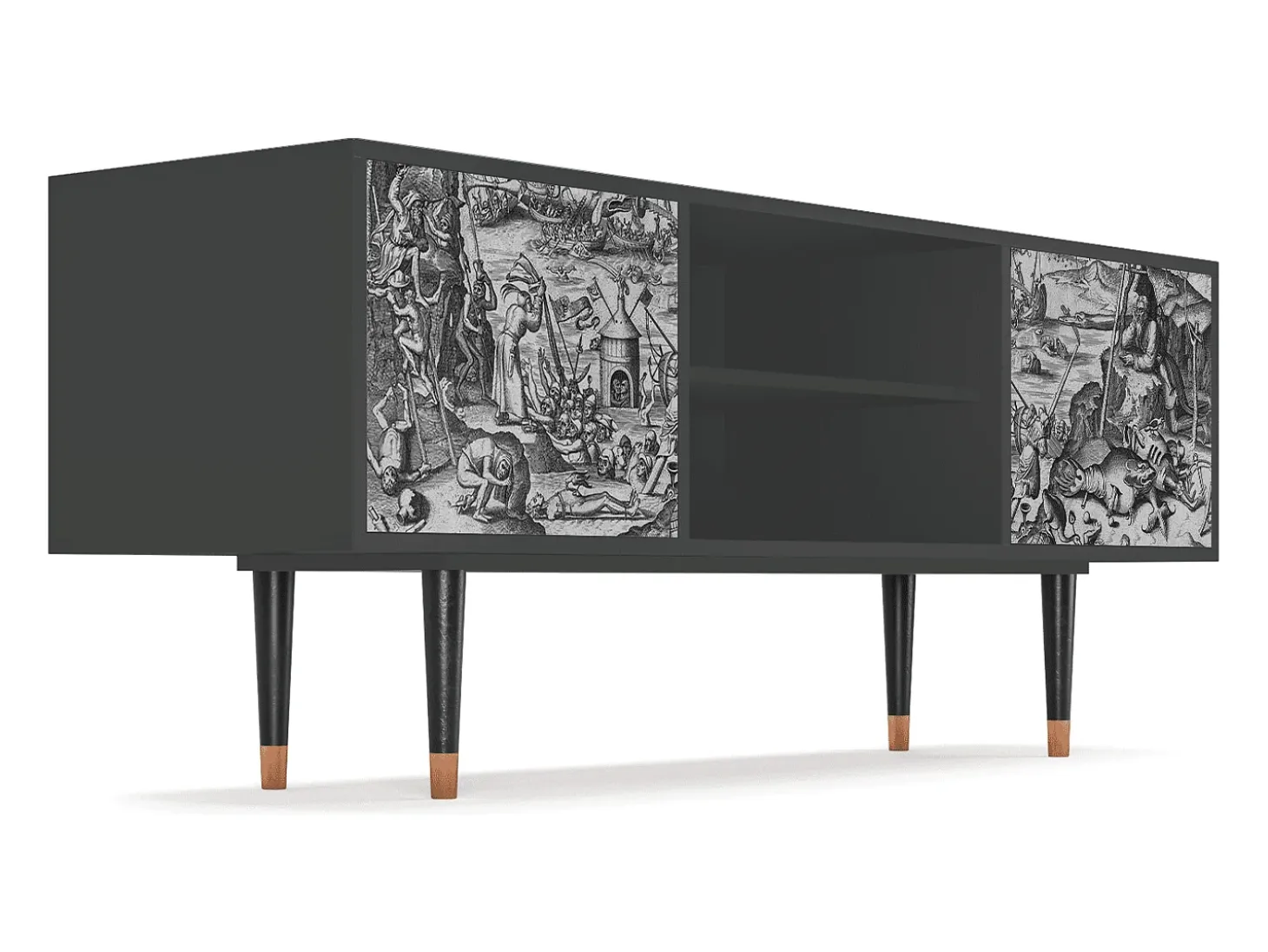 Mueble de TV - 170х69х48 cm - T2 - The Temptation, Antracite