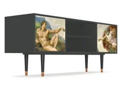 Mueble de TV - 170х69х48 cm - T2 - The Creation of Adam, Antracite