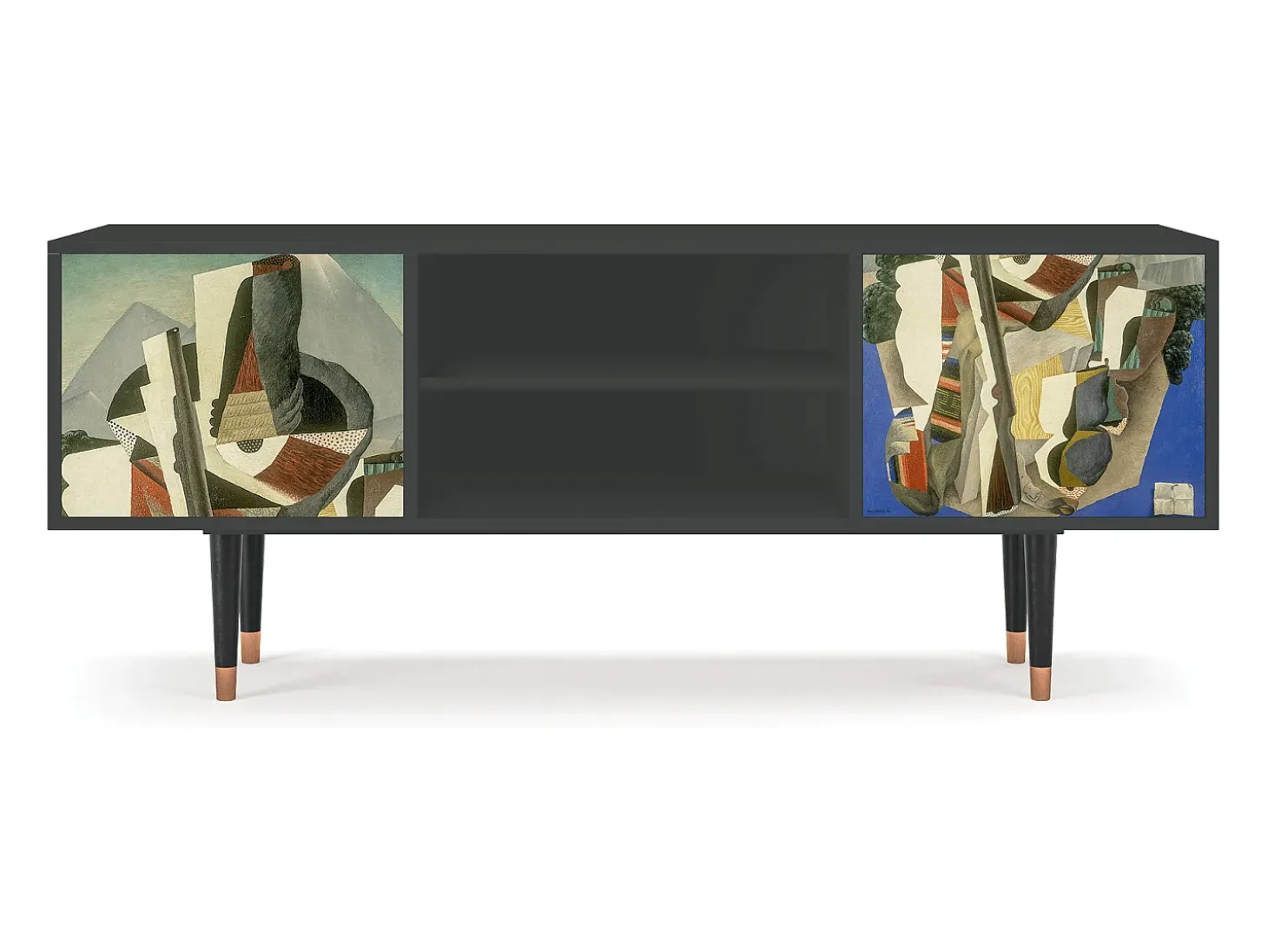 Mueble de TV - 170х69х48 cm - T2 - The Cubist Paintings , Antracite