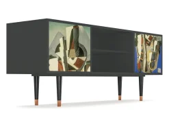 Mueble de TV - 170х69х48 cm - T2 - The Cubist Paintings , Antracite