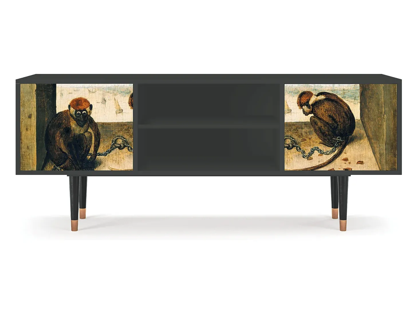 Mueble de TV - 170х69х48 cm - T2 - Two Monkeys, Antracite