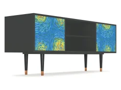 Mueble de TV - 170х69х48 cm - T2 - Van Gogh Lights, Antracite