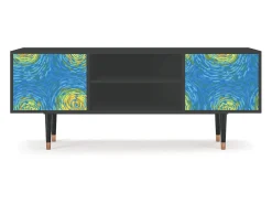 Mueble de TV - 170х69х48 cm - T2 - Van Gogh Lights, Antracite