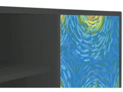 Mueble de TV - 170х69х48 cm - T2 - Van Gogh Lights, Antracite