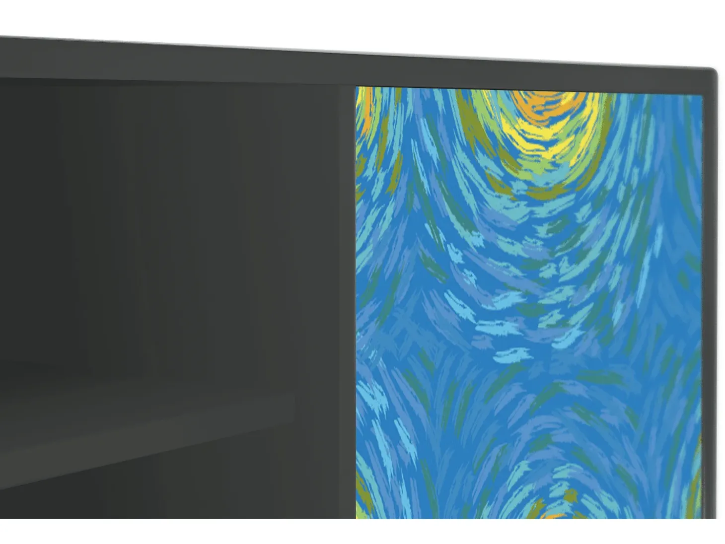 Mueble de TV - 170х69х48 cm - T2 - Van Gogh Lights, Antracite