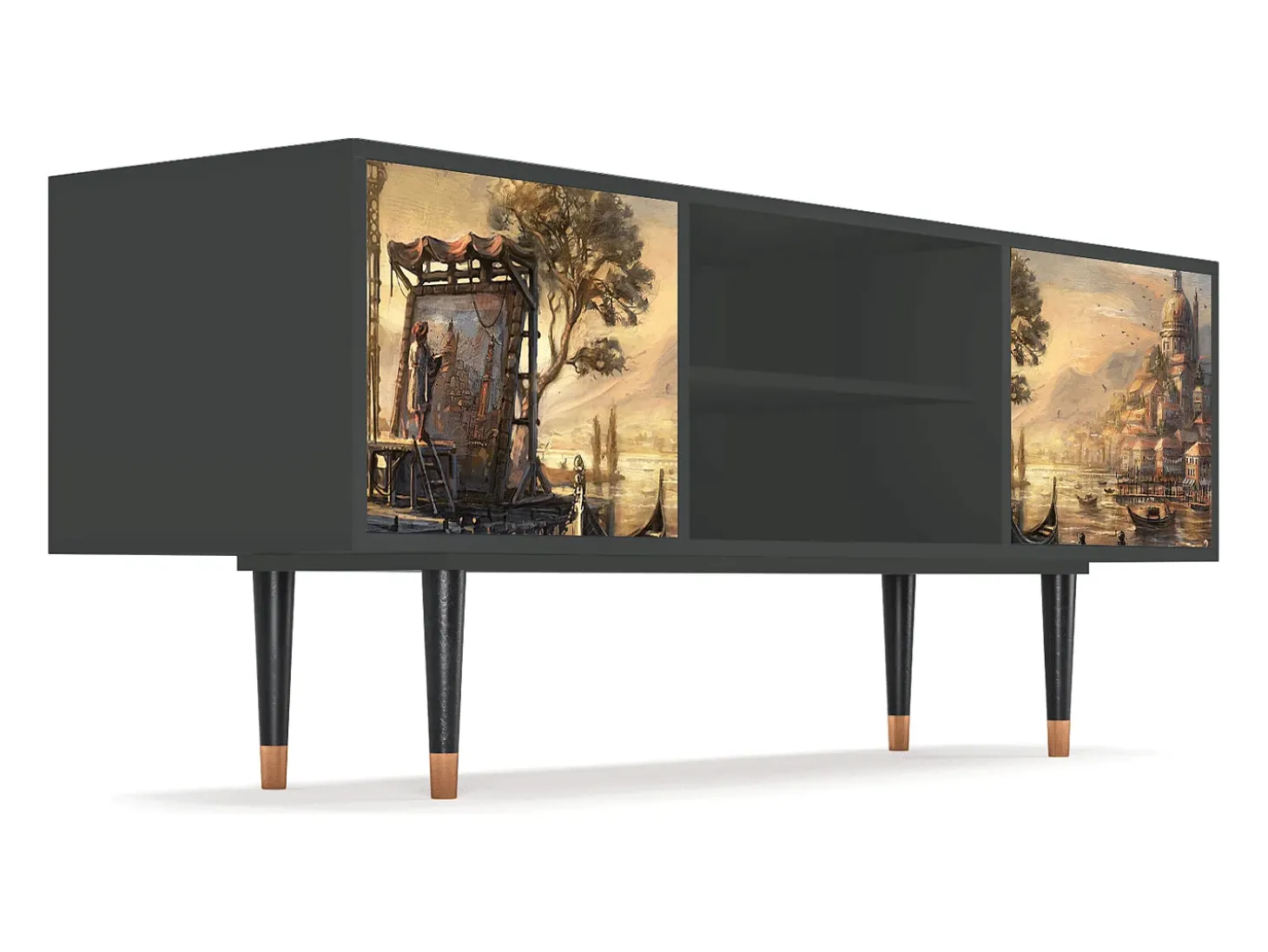 Mueble de TV - 170х69х48 cm - T2 - Venice, Antracite