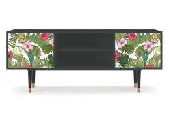 Mueble de TV - 170х69х48 cm - T2 - Verdant Tropics, Antracite