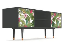 Mueble de TV - 170х69х48 cm - T2 - Verdant Tropics, Antracite