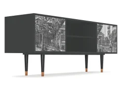 Mueble de TV - 170х69х48 cm - T2 - View of the Piazza, Antracite