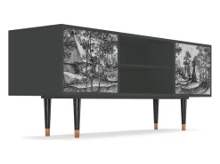 Mueble de TV - 170х69х48 cm - T2 - Village Road, Antracite