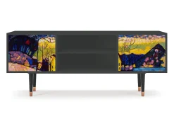 Mueble de TV - 170х69х48 cm - T2 - Winter Landscape, Antracite